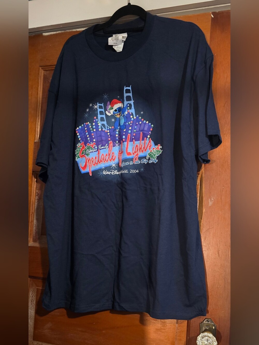 2004 Disney Navy Spectacle of Lights' Graphic Tee with Stitch